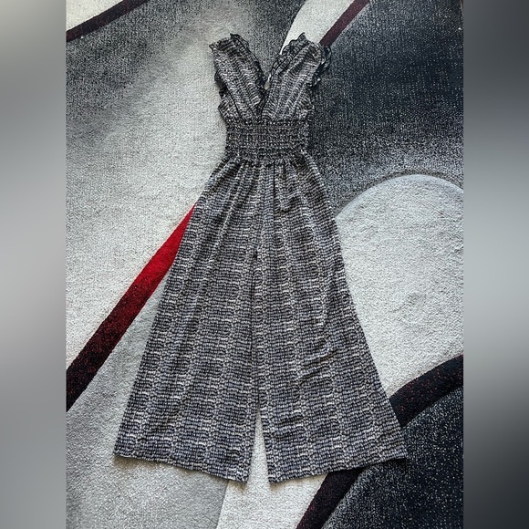 Max Studio London Smocked Waist Jumpsuit - Picture 2 of 5